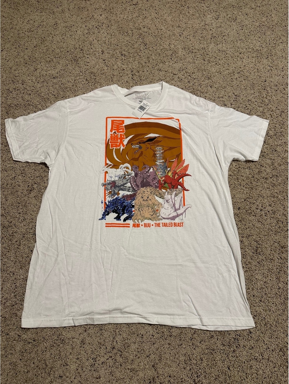 Naruto Shippuden Collection Tailed Beast Graphic T-Shirt XX-Large